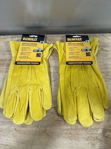DeWalt Tough Thread Mens Driver Gloves Tan M and L MSRP $23 (lot of 2)