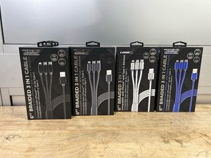 Braided USB Charging Cord - Android & iPhone Compatible MSRP $55.93 (lot of 7)