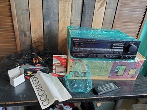Vintage KR-V7020 Kenwood Stereo Receiver with instructions and extras