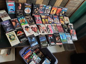 Lot of Many VHS tapes with various Titles