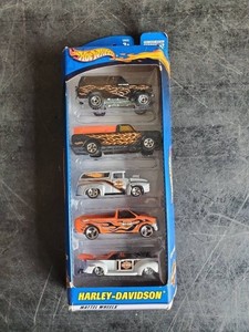 Vintage Harley Davidson Hotwheels cars still in box