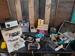 Lot of Various Vintage Cameras of different Styles and Sizes
