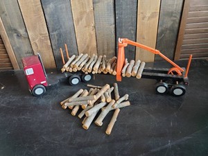 Awesome Large Log Hauler Semi Truck Homemade Wood