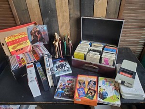Huge Lot of 8 Tracks, DVDs, Records and More