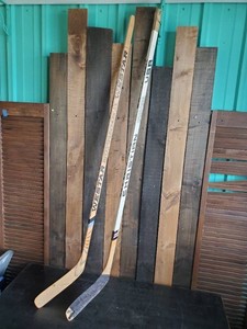 2 Vintage Hockey Sticks - Rare Christian in Good Condition