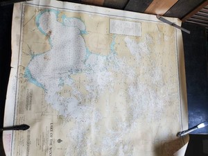 Vintage 1973 Large Lake of the Woods Map
