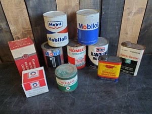 Great Collection of Rare Oil Cans - Some with Oil