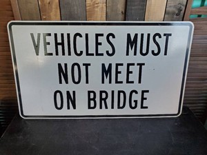 Large 24 x 42 Never Hung Aluminum Road Sign
