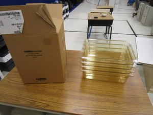 (4) (New) Cambro 14 Food Pans 4