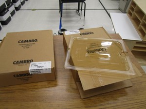 (12) (New) Cambro 12 Food Pan Covers wHandle