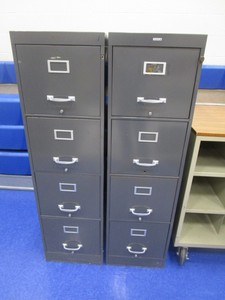 (2) 4 Drawer Filing Cabinets