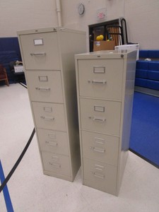(1) 4 Drawer (1) 5 Drawer Filing Cabinets