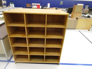 Double Sided Cubby Cabinet 48x30x54