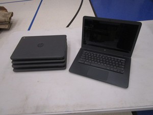 (5) HP Chromebook Laptops