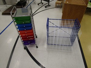 Storage Cart & Art Drying Rack