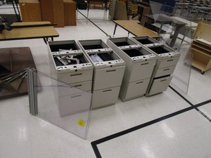 Cubical File Cabinets & Lexan Dividers