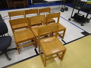 (7) Wood Chairs