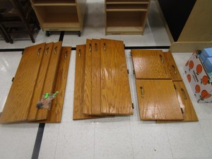 Cabinet Doors (6) 11x37 (4) 14 12x16 12
