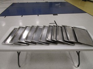 (12) SS Food Pan Covers Full Size