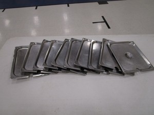 (10) SS Food Pan Covers 12 Size