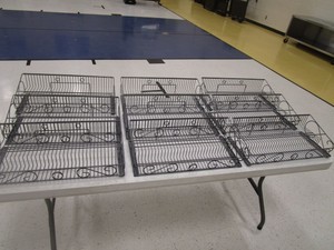 (9) NapkinCondiment Trays 10x21x5