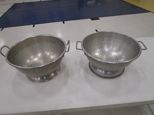 (2) 16 Alum Strainers