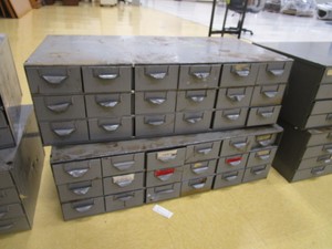 (2) Parts Cabinets 34x17x11