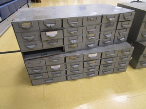 (2) Parts Cabinets 34x17x11