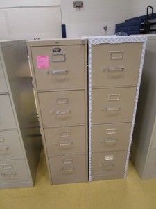 (2) 4 Drawer Filing Cabinets
