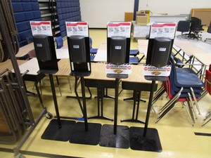 (4) Hand Sanitizer Stations