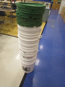 (7) Food Grade Pickle Buckets wLids