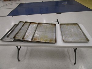 (7) Alum Baking Sheets 17 12x25 12x1 14