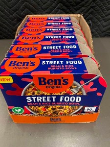 Bens Original Street Food Bean & Rice Burrito Bowl 6-Pack, Best by Apr 2025
