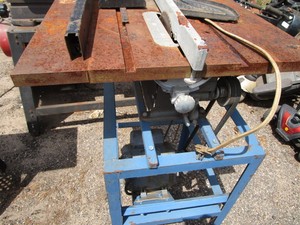 Duro table saw, tilt bed. Stand is ...