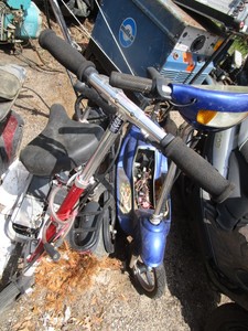 Scooters, three in various conditio...