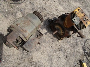 Two motors, one with pulley...
