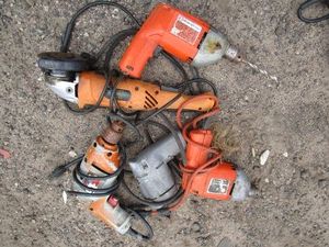 Drills, King angle grinder...