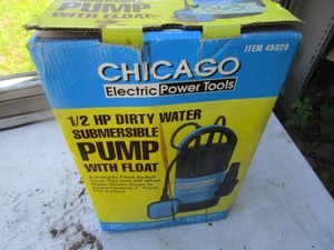 Chicago pump, 12hp dirty water sub...