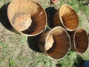 Bushel baskets, four...