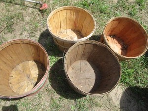 Bushel baskets, four...