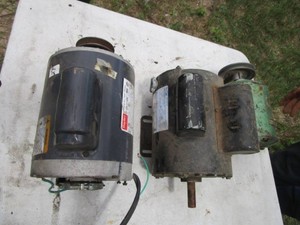 Three electric motors with Dayton...