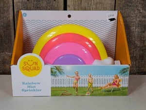 Rainbow Play Sprinkler - Sun Squad Kids Outdoor Toy, Ages 3
