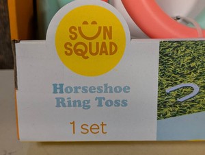 Sun Squad Horseshoe Ring Toss Game
