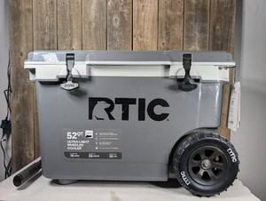 RTIC Outdoors 78 Cans/52qt Ultra-Light Wheeled Hard Sided Cooler - Gray