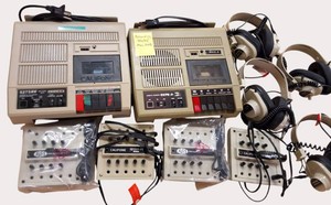 Vintage Califone Language Lab System  Tape Recorders, Headsets & Student Listening Stations  School Surplus
