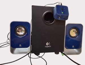 Turn Up the Volume Logitech 2.1 Multimedia Speaker System with Powered Subwoofer  Tested Working  School Surplus