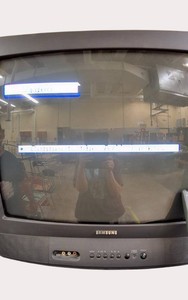 Retro Gaming Ready Vintage Samsung 25 Color CRT TV  Model TXG2547  Tested Working  School Surplus