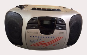 Califone Spirit Portable CDCassette Boombox with AMFM Radio  School Surplus