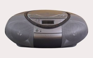 Sony Mega Bass Boombox CFD-S350 CDCassette Player with AMFM Radio  School Surplus
