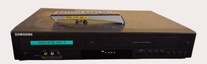 Samsung DVDVCR Combo Player w Remote & Motorola Digital Adapter  HDMI, VHS & DVD Playback